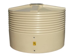 3000 Litre Moores Round Squat PVC Rainwater Tank